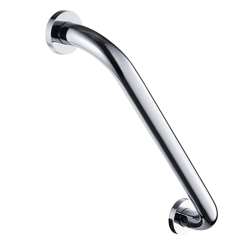 LANGPAI Shower Arms Grab bar for Bathroom Anti-Slip Safety Handrail Wall Grip Handle for Bathtub Toilet Slide Bars Brass Chrome Polished (16 INCH) - Image 1